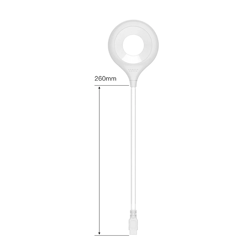 LED المحمولة USB مرنة حلقة مصباح غرفة نوم دراسة القراءة مصباح كتاب أضواء ليلية حماية العين لير lâmpada لمكتب كمبيوتر محمول