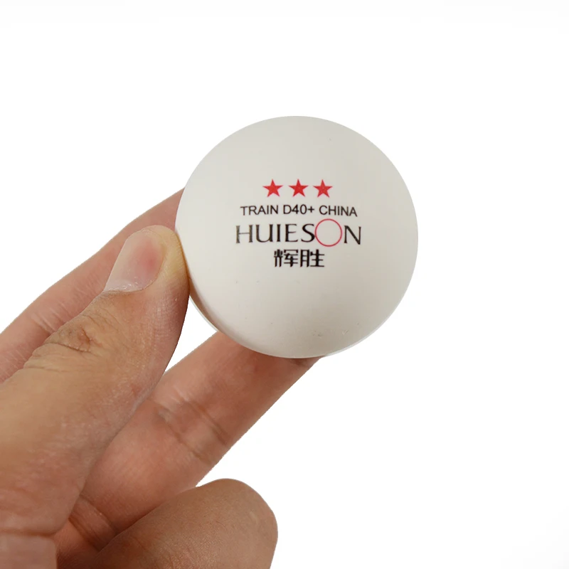 Huieson 10pcs New Material Table Tennis Ball 40+mm Diameter 2.8g 3 Star ABS Plastic Ping Pong Balls for Table Tennis Training