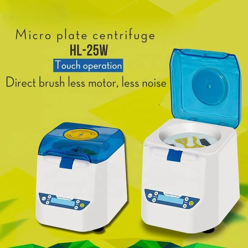 Desktop 96 Goed Lab Micro Mini 2 Microplates Pcr Centrifuge Machine 2800Rpm HL-25W
