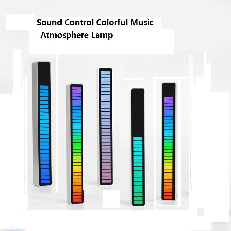 

Sound Control Rhythm Light Music Atmosphere Light RGB Colorful LED Lights Car Ambient Lamp Home Car Decoration