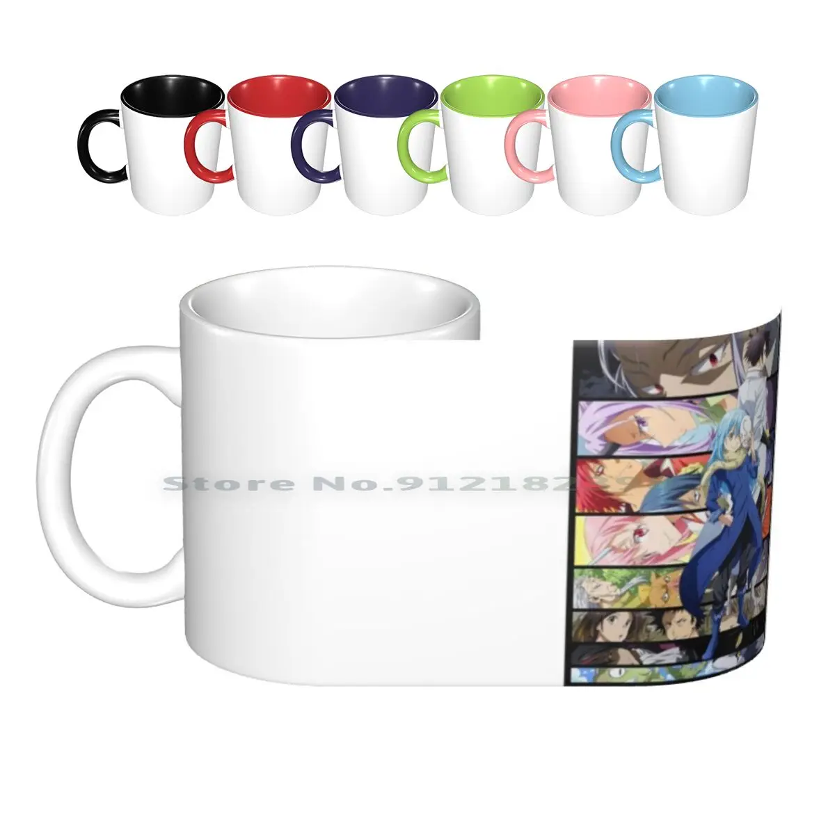 Tensei Shitrara Slime Datta Ken Ceramic Mugs Coffee Cups Milk Tea Mug Tensei Shitara Slime Datta Ken Anime Slime Rimuru Rimuru