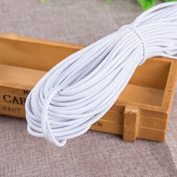 5/10meters Black White High Elastic Round Elastic Band Rubber Band Elastic Cord for DIY Sewing Accessorie 1/2/3/4/5/6mm