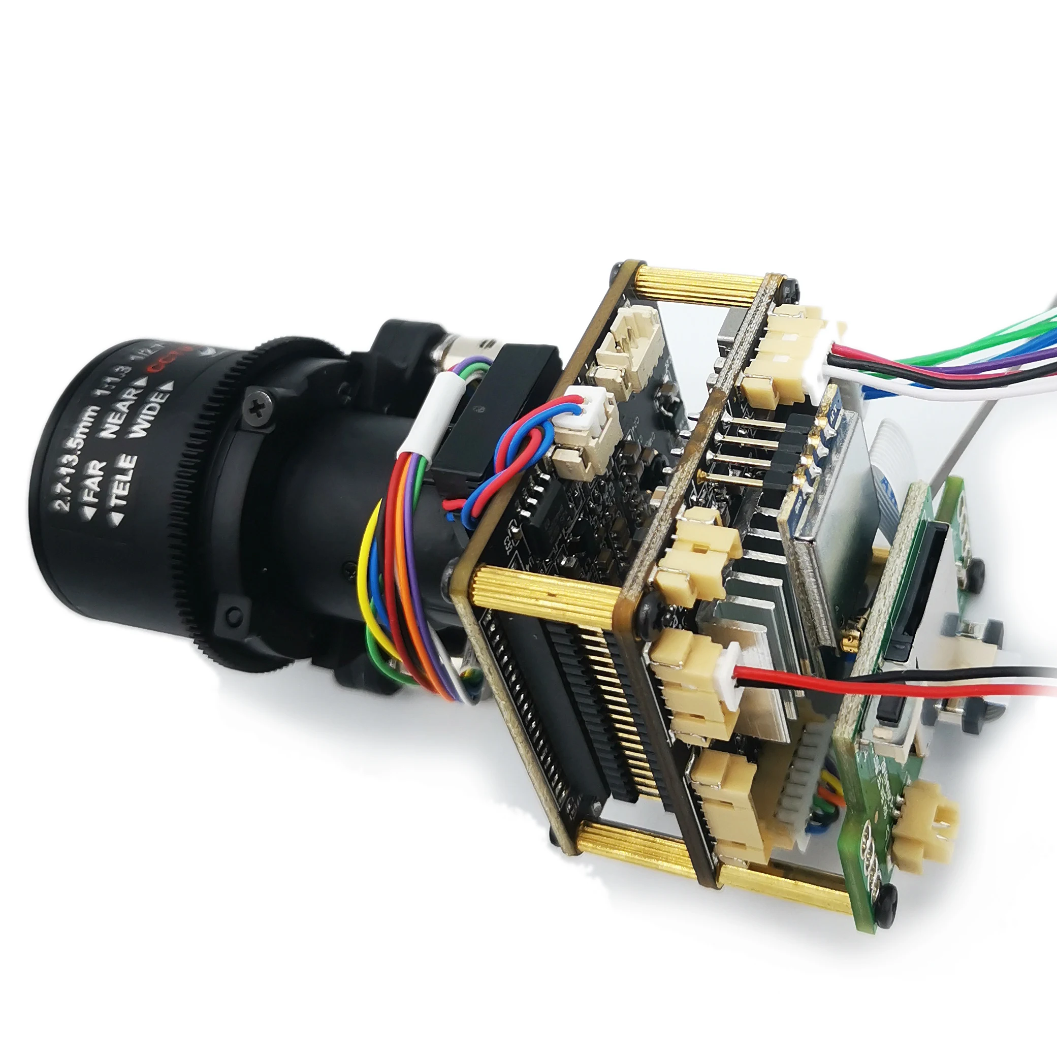 5X 4K 8mp Ip Camera Module, IMX415 Starlight Sensor, Motorized 2.7-13.5mm Optical Zoom Auto Focus,SD Card Slot Camhipro APP