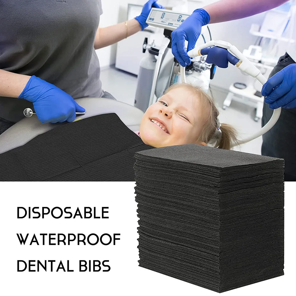 250/125/20Pcs Black Tattoo Cleaning Wipes Pad Disposable Dental Piercing Bibs Waterproof Sheets Paper Tattoo Accessories