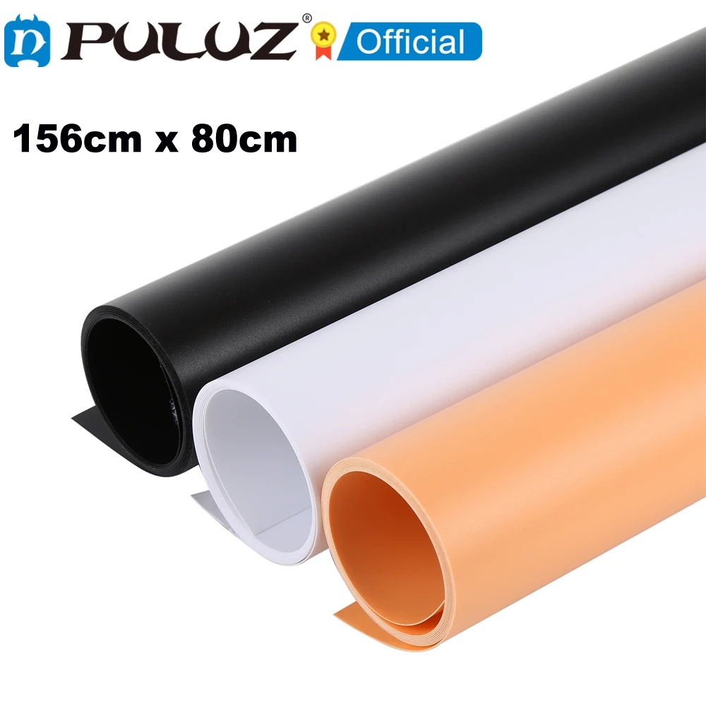 PULUZ Photography Background PVC Paper Kits for Studio Tent Box backdrop, Size: 156cm x 80cm / 121cm x 58cm