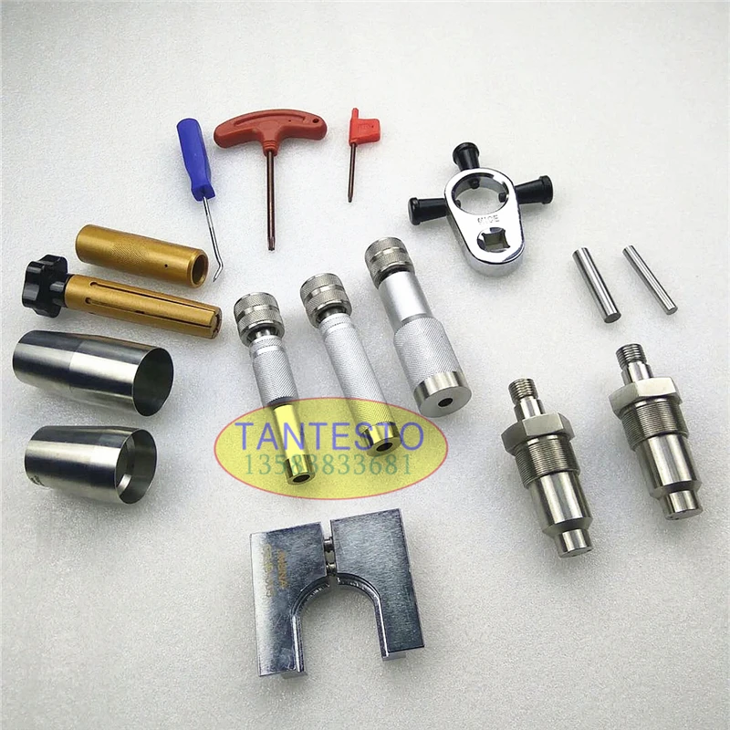 

For CAT C7C9 HEUI Common Rail Injector Disassemble Clamp Injection Pressure Test AHE Trave Measuring Tool Set