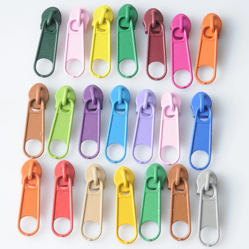 3# Zipper Sliders DIY Zipper Puller Head metal zipper head 10/30/100pcs For Clothing Bags Home Textile Sewing Tailor Accessorie