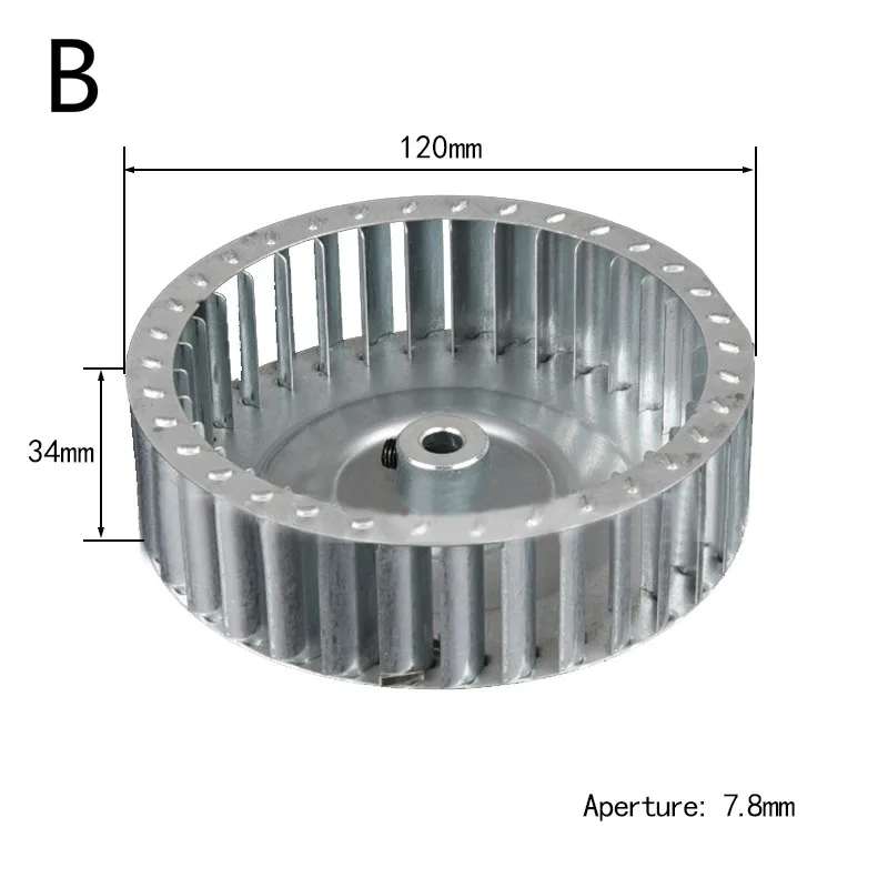 Imagem -03 - Lâminas Centrífugas do Motor de Palhetas Eixo do Impulsor do Ventilador de Alumínio Roda de Lâmina Pequena Impeller Multivane Id6 mm mm