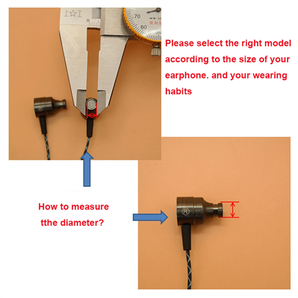 1 زوج/مجموعة 4.5 مللي متر S/M/L سيليكون بولي يوريثان رصاصة شكل سماعة سماعة بطانة للأذن سماعات داخل الأذن سماعات الأذن سيليكون كم