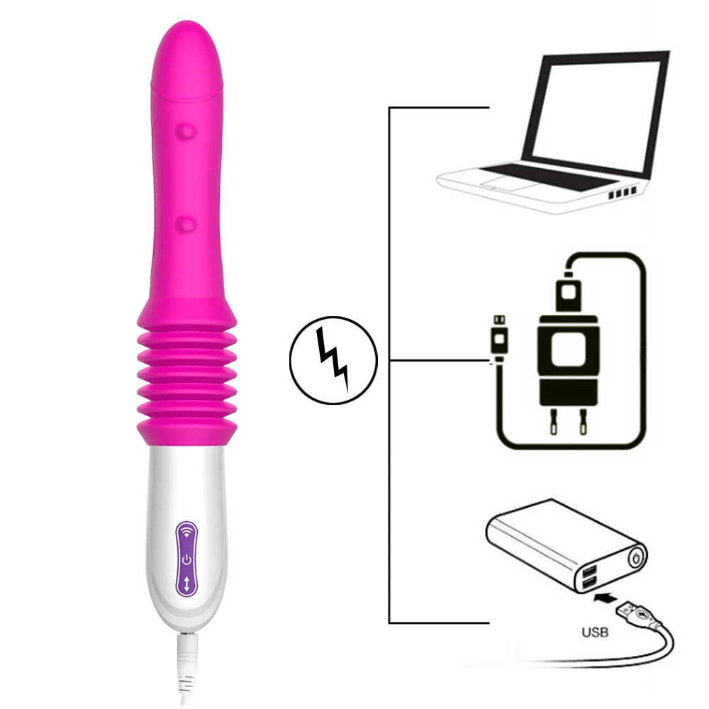 Male Masturbation Machine Automatic Stretching Vibrators for Women Vaginal Anal Plug Dildos Female Masturbator Sex Toys Erotic