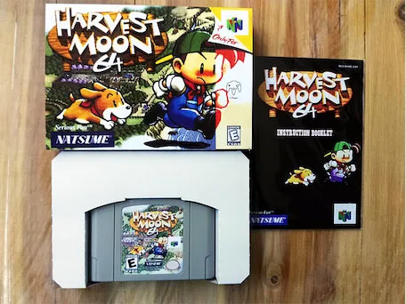 64 Bit Games ** Harvest Moon 64 ( USA Version!! box+manual+cartridge!! )