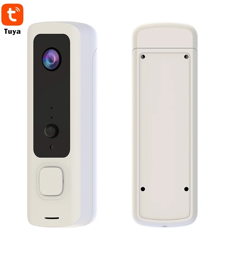 Visiophone sans fil avec carillon, appareil de visiophone avec détection de mouvement, wi-fi, IP, caméra d'alimentation, 2mp, 1080P, Tuya