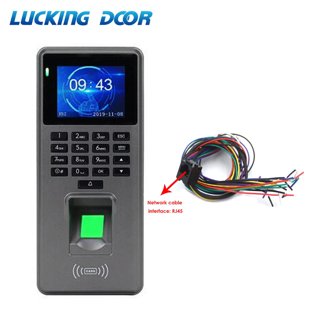 

2.4 inch 1600 User TCP/IP USB Fingerprint Time Attendance Recorder Employee With RFID Keypad Fingerprint Access Control System