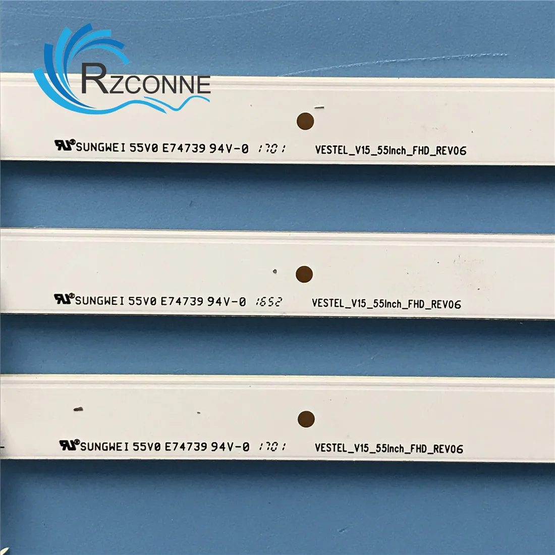 LED バックライトストリップ 6 ランプ P55FS0756A V15_55INCH_FHD_REV06 55HB6T72U 55AO3TSB LUX 0155002   ラックス 0155003   VES550UNDL-2D-N11