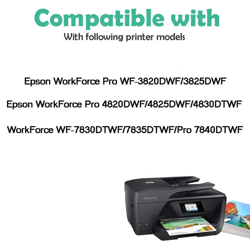 Ogougua for Epson 405XL C13T05H14010 Premium Color Compatible Printer Ink Cartridge for WorkForce Pro WF-3820DWF/WF-3825DWF