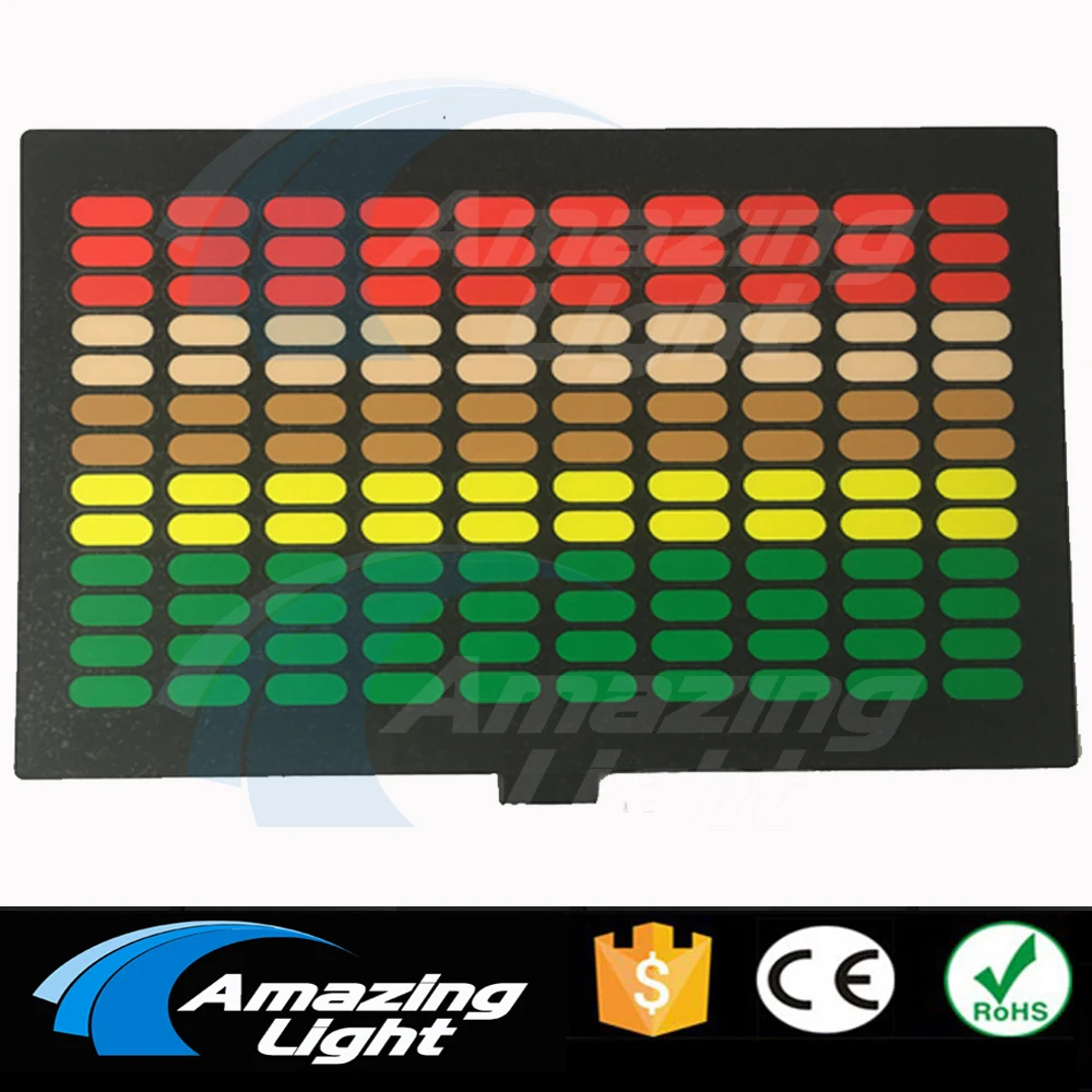 

50pcs/loEqualizer Sound Active Flash El Panel led t-shirt panel decoration led flashing panel without inverter