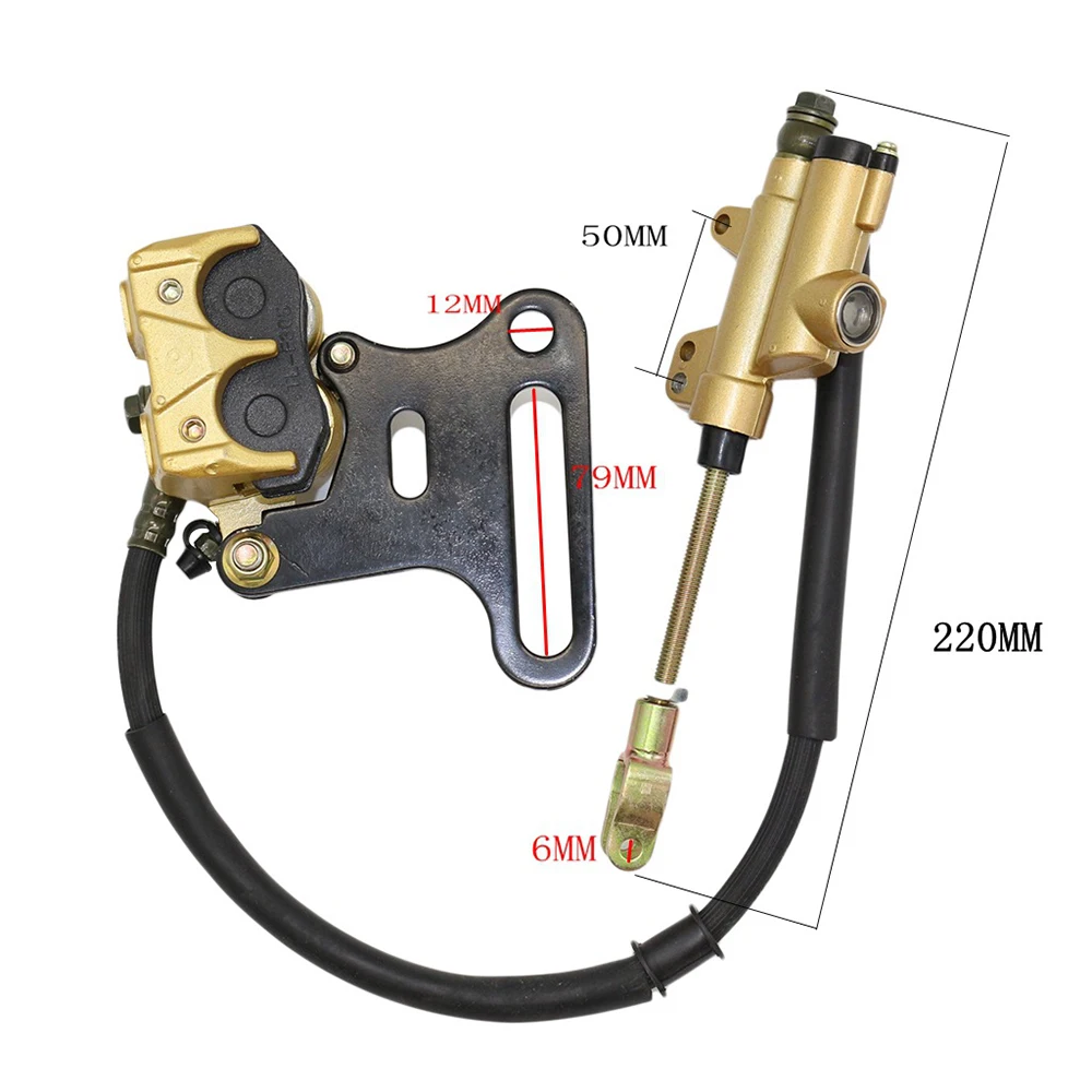 Hydraulic Rear Disc Brake Caliper for 110 125cc 140cc PIT PRO Dirt Bike 12mm