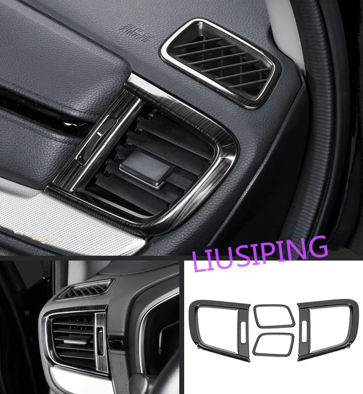 

stainless steel Black titanium Side Air Vent Outlet Cover Trim Fit For Honda CRV CR-V 2017-2018