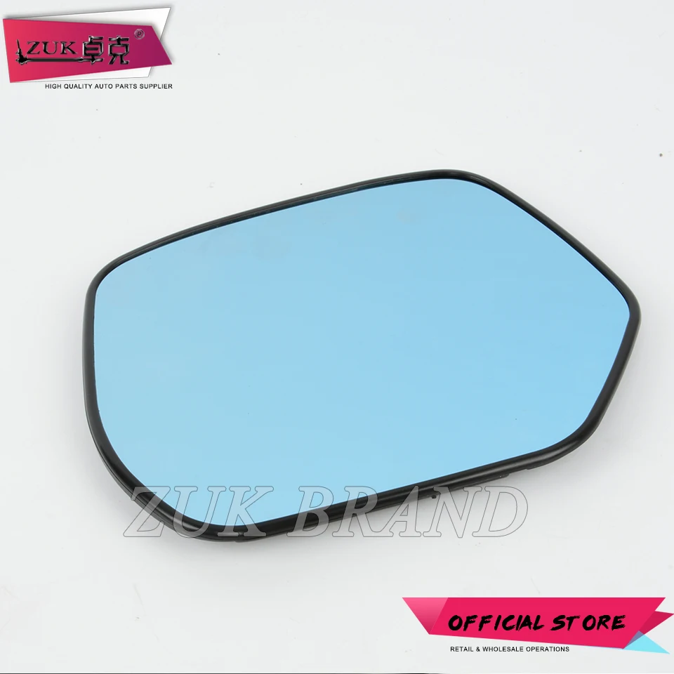 ZUK White Blue Lens With Heated Exterior Rearview Side Mirror Glasses For HONDA CRV CR-V 2007 2008 2009 2010 2011 RE