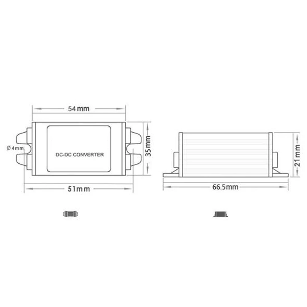 12V To 5V Car Power Converter 8-35V To 1.5-24V DC-DC Step Down Output Adjustable Module 5A