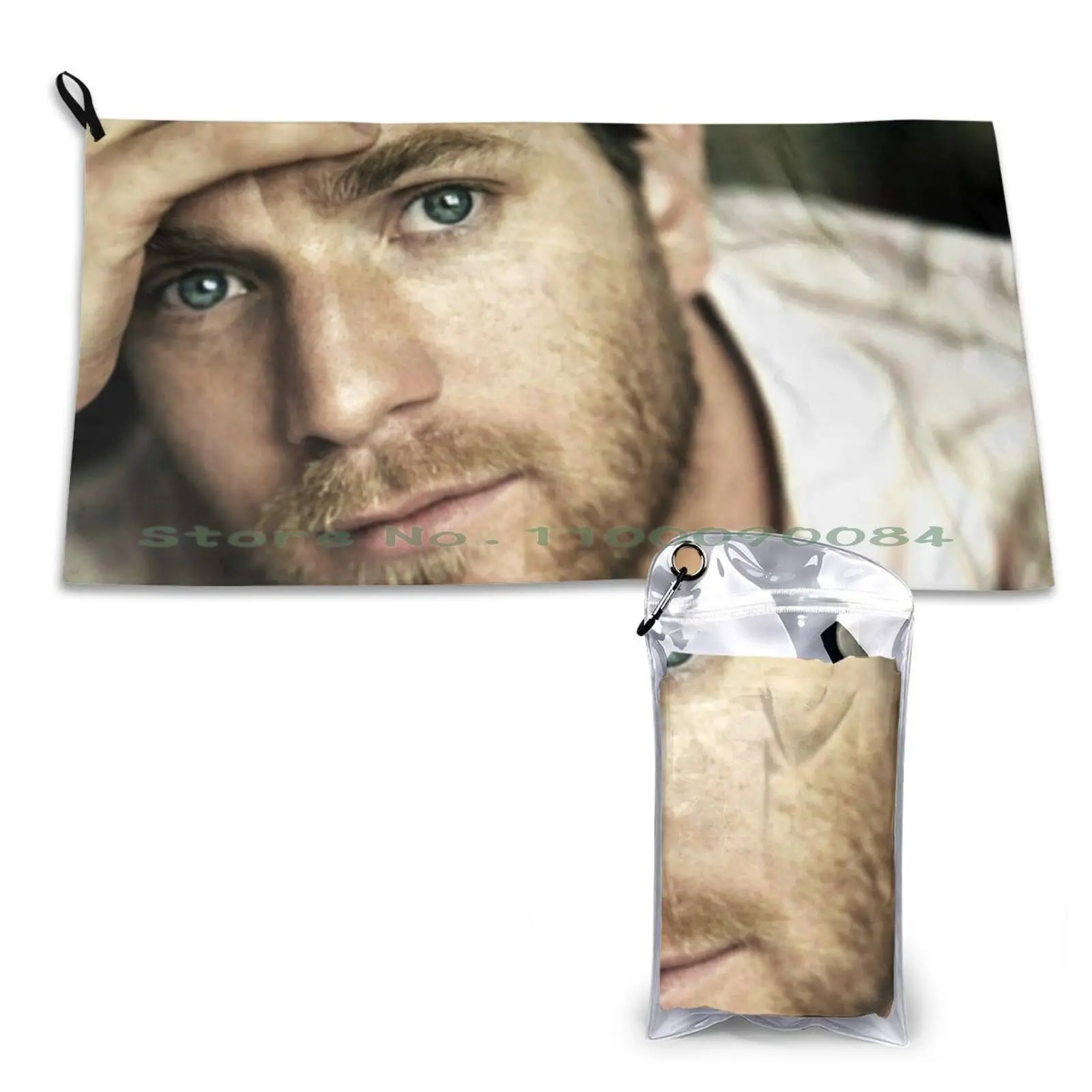 Ewan Mcgregor Quick Dry Towel Gym Sports Bath Portable Ewan Mcgregor Obi Wan Beautiful Man Actor Soft Sweat-Absorbent Fast