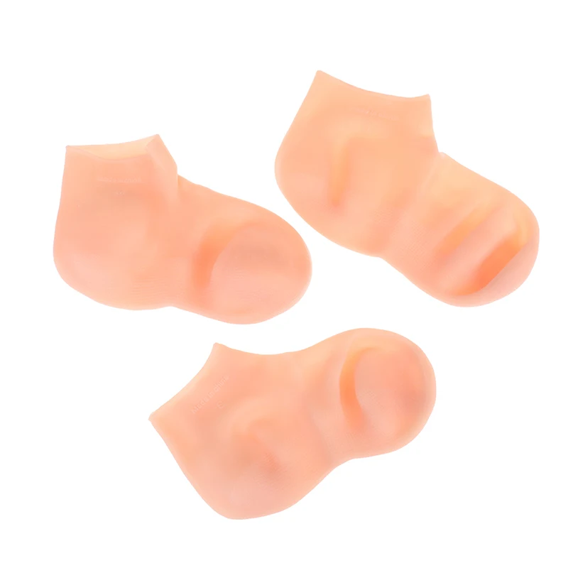 1Pair Silicone Moisturizing Spa Gel Heel Socks Exfoliating And Preventing Dryness Foot Skin Rejuvenation Foot Care Elastic Sock