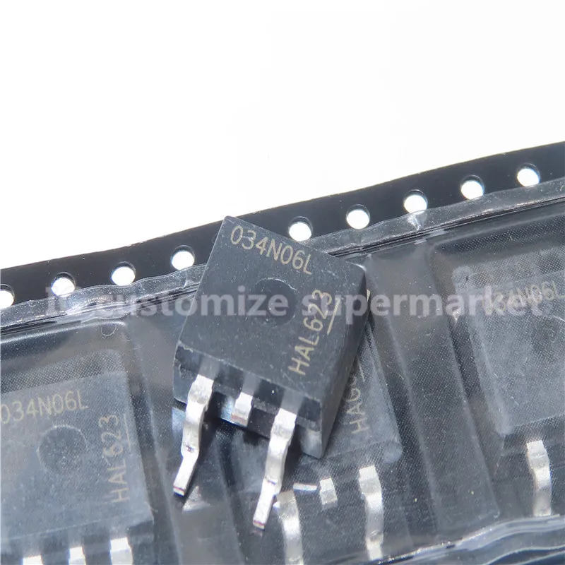 10PCS/LOT 034N06L IPB034N06L3G   TO-263 60V 90A SMD Triode