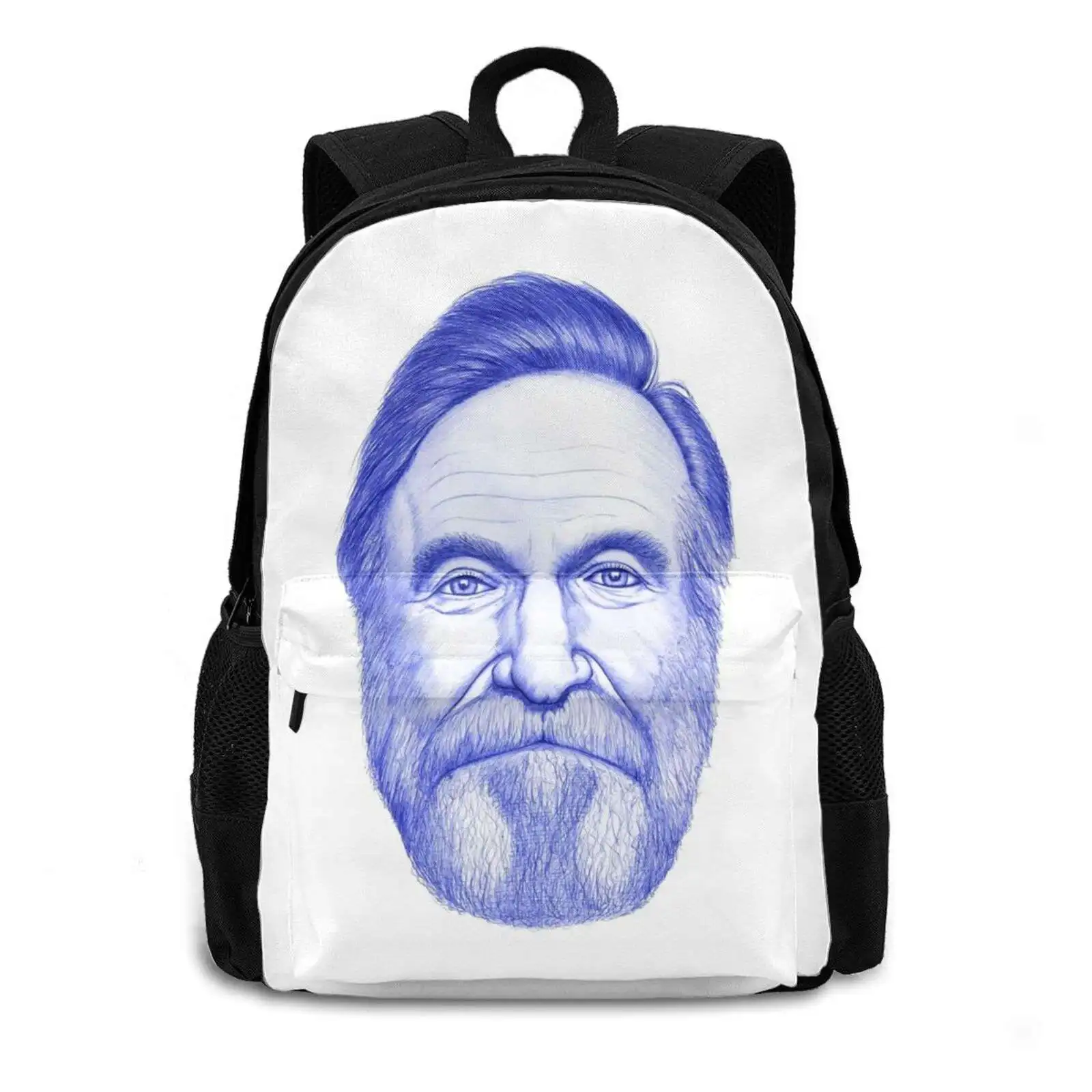 Robin Williams New Arrivals Unisex Bags Student Bag Backpack Robin Williams Ballpoint Pen Biro Pen Ballpen Portrait