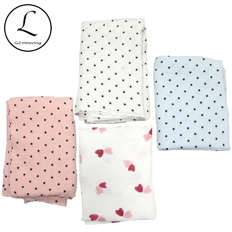 Muslin baby Cotton blanket swaddle wrap for newborn Baby Stuff Soft babies Girls Swaddle bedding bath towel swaddling 120*100cm