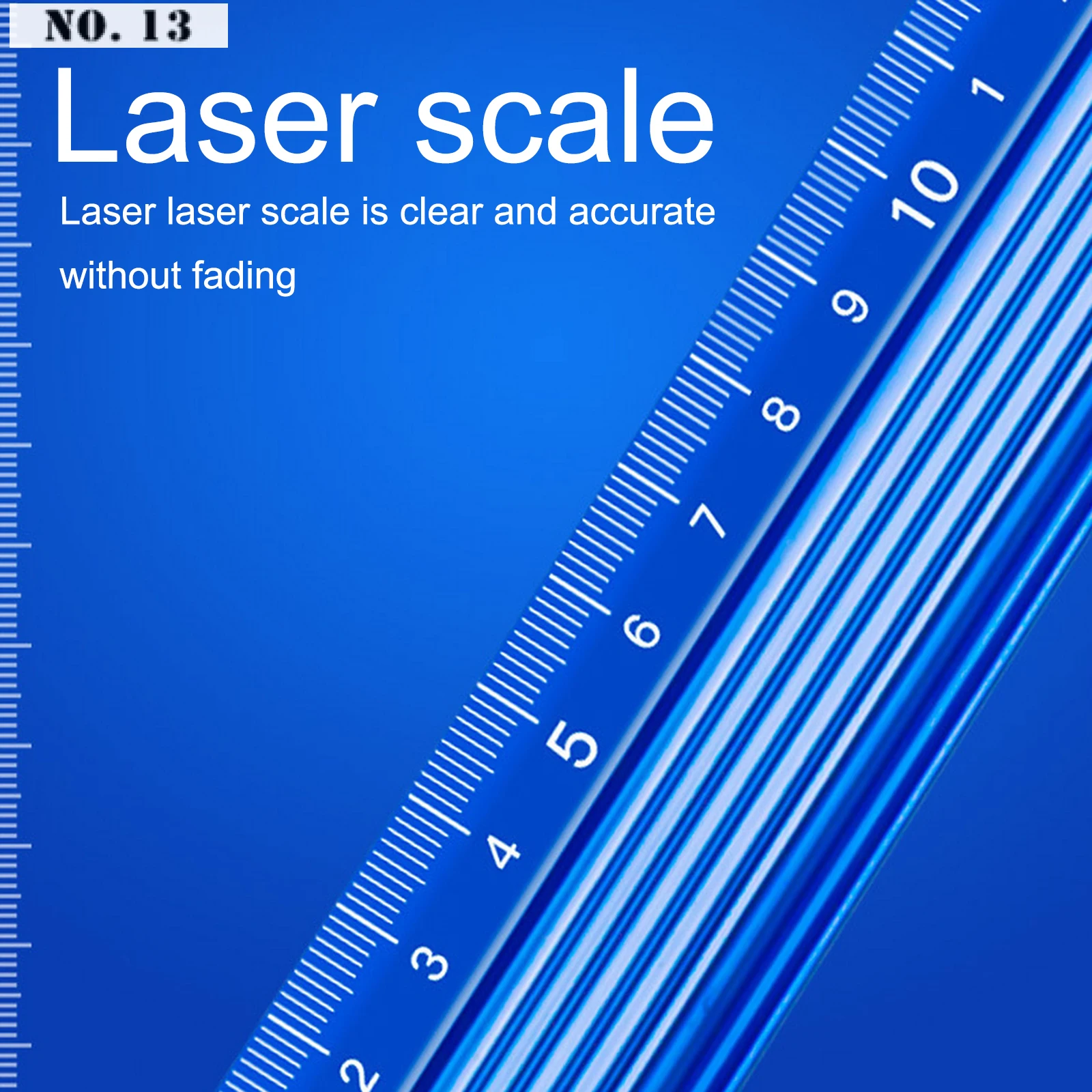 Multi-function Straight Ruler Metal Scale Precision Measuring Non-slip Straight Ruler Wood Cutting Straight Ruler Woodworking