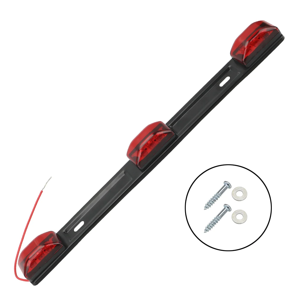 LEEPEE akcesoria samochodowe czerwona dioda LED hamulec światła tylne lampa obrysowa lewa sygnał tylne światła dla ciężarówka typu Pickup przyczepa RV 12V samochód DRL Bar