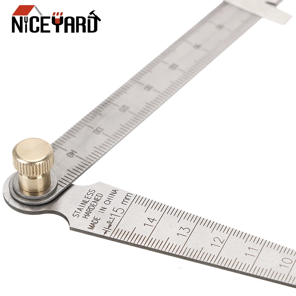 NICEYARD Measuring Tool 1-150mm Feeler Gauges Bore Measurement Stainless Steel Wedge Taper Ruler