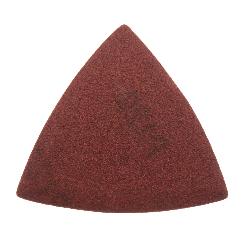 80mm 삼각형 사포 100pcs 후크 루프 사포 디스크, 델타 샌더 그릿 40-1000 샌딩용 연마 도구
