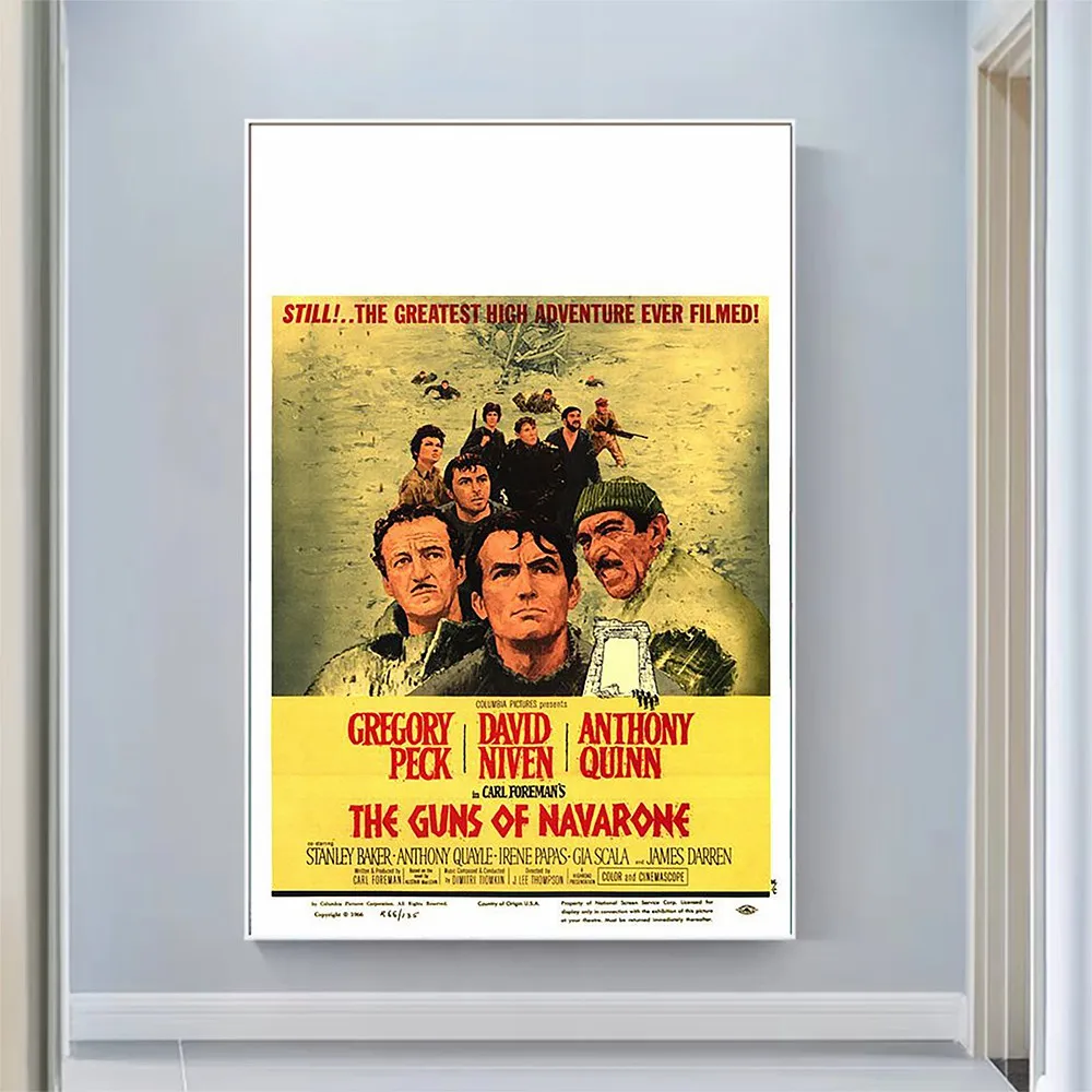 

V2080 The Guns of Navarone (2) Vintage Classic Movie Wall Silk Cloth HD Poster Art Home Decoration Gift