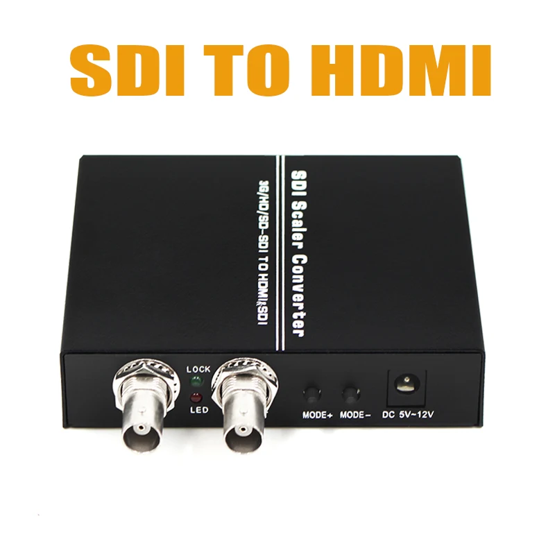 

SDI to HDMI Scaler Converter Support 3G/HD/SD-SDI to HDMI&SDI Dual Outpot Adjustable Resolution