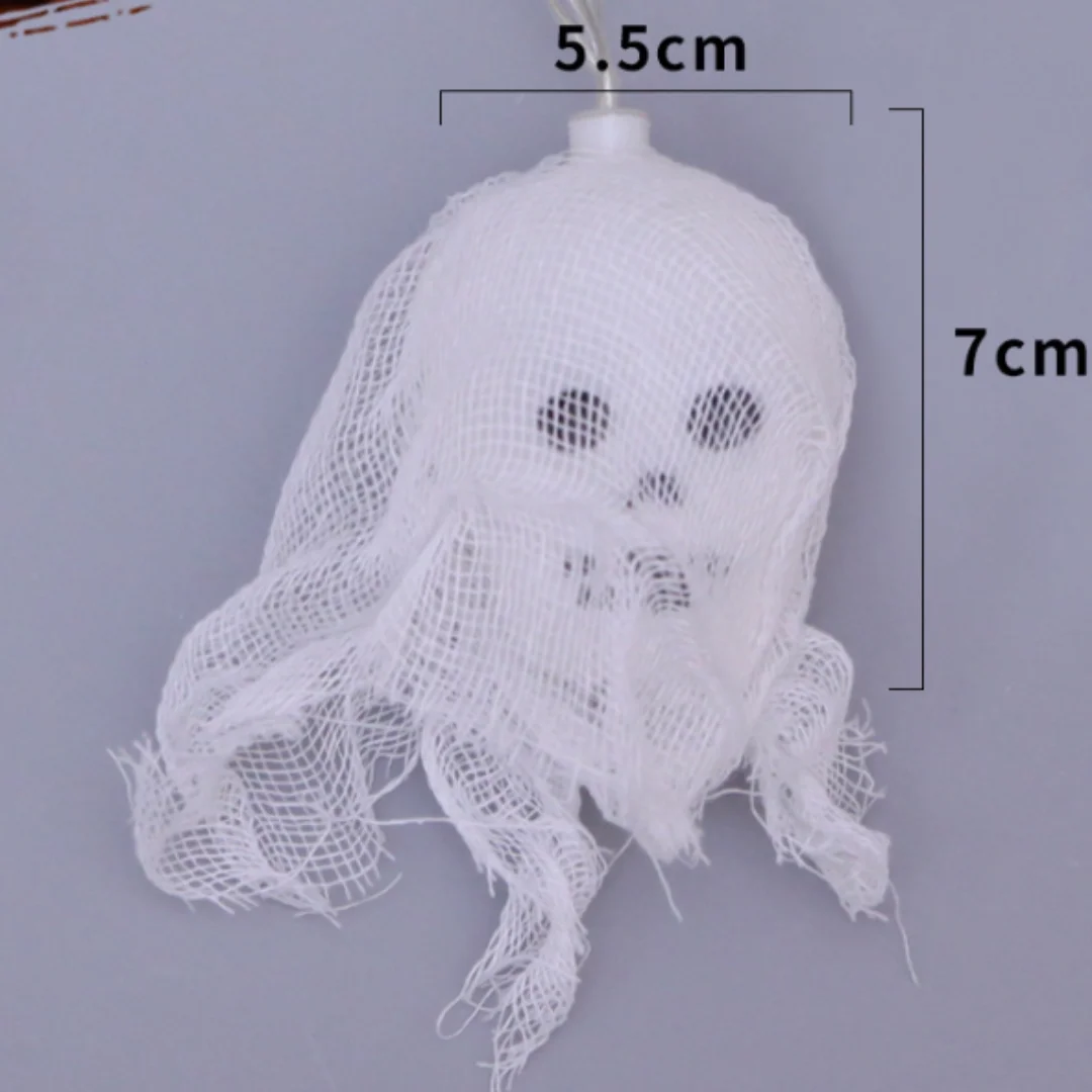 Battery Operated Skull String Lights for Halloween Decorations, Waterproof LED Lights for Livingroom, 10 LEDs