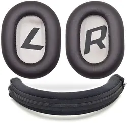 eplacement Black Headband Protector Protective and Brown Ear Pads Cushion Pillow Parts Cover for Plantronics Backbeat Pro 2