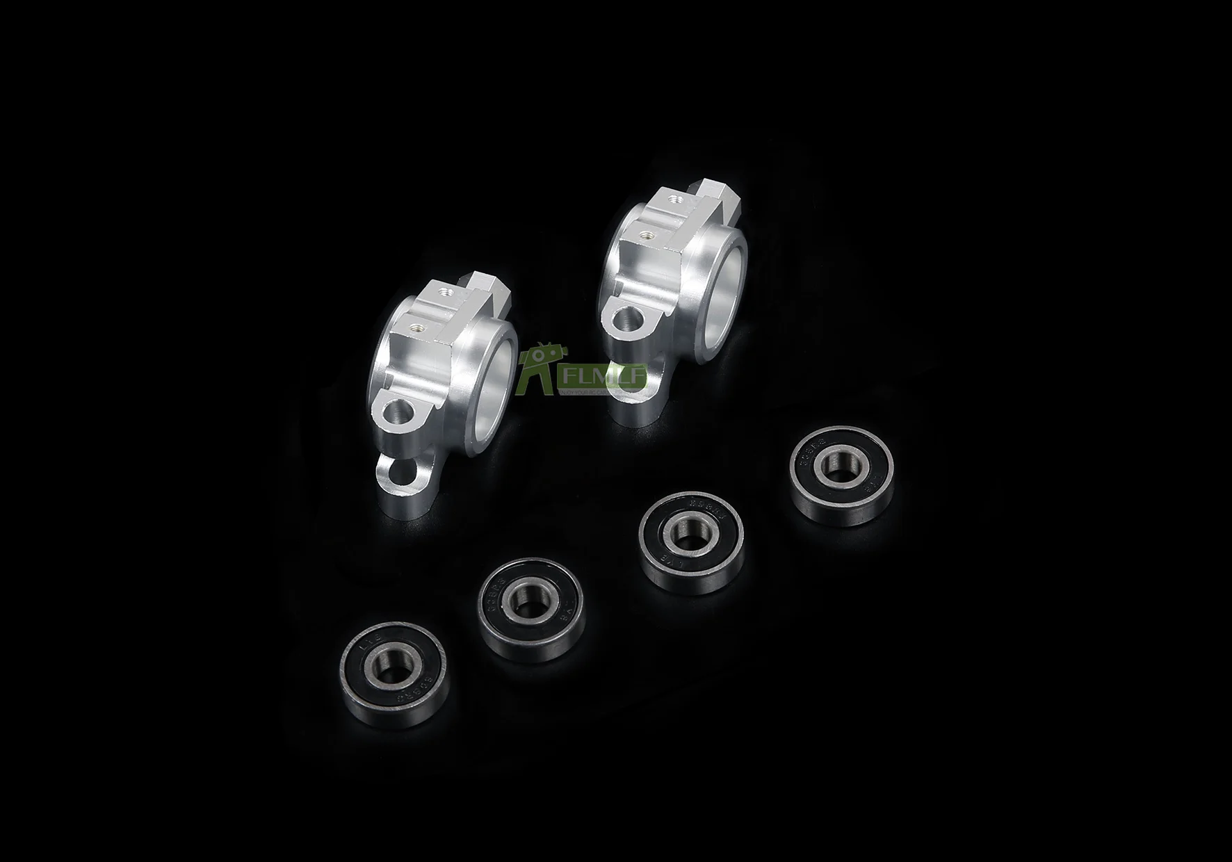 Alloy CNC Front and Rear Wheel Bearing Base Set Fit for 1/6 HPI FG Monster Hummer Truck ROFUN ROVAN Big Monster RC CAR Toy PARTS