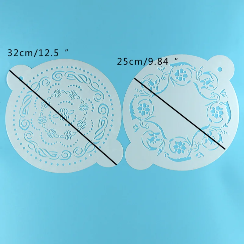 

2pc Cake Stencil DIY Wall Layering Painting Template Decoration Scrapbooking Embossing Album Supplies Reusable