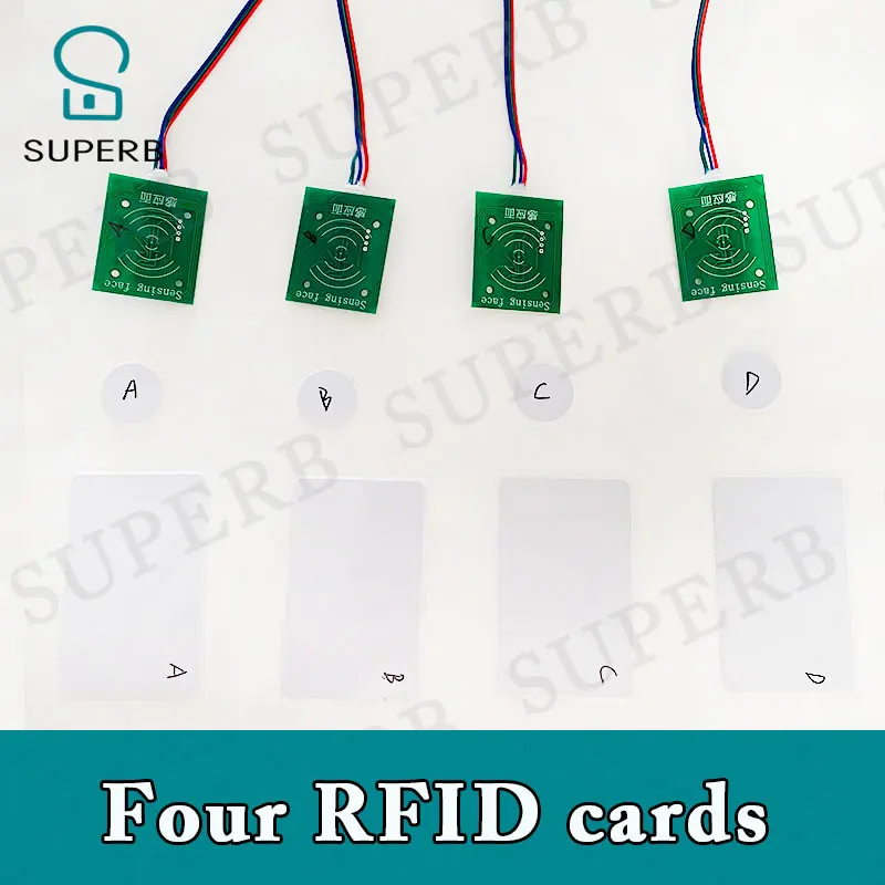 Rfid prop room escape adventurer game prop 4 rfid prop put releated ic card escape room ic card prop escape room rfid card prop