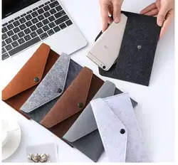 Mini Mobile Phone Pouch Bag For iPhone 4 4S 5 5S SE 6 6S 7 8 Plus X XR XS Max 11 Pro Max Case Felt Cloth Colorful Parcel Package