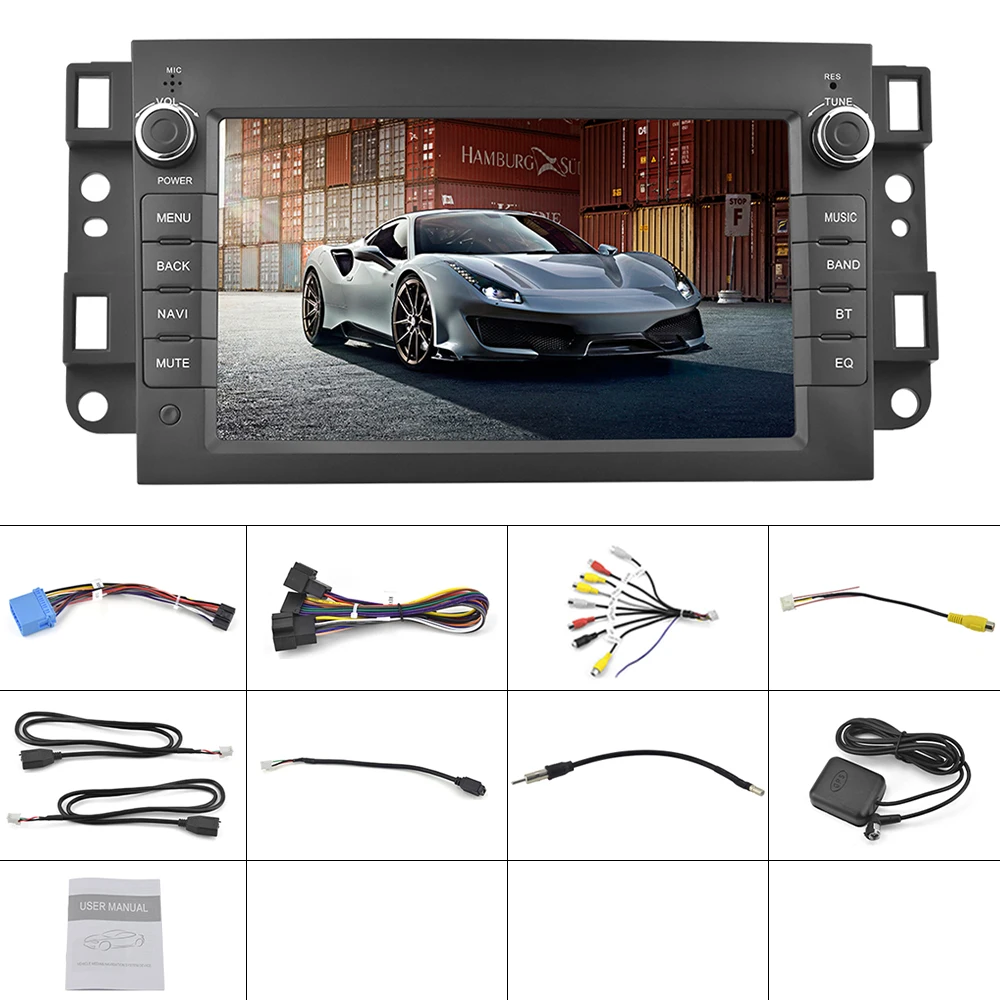 Leekooluu 2 Din autoradio lettore multimediale Android navigazione GPS Audio Bluetooth per Chevrolet Lova Captiva Gentra Aveo Epica