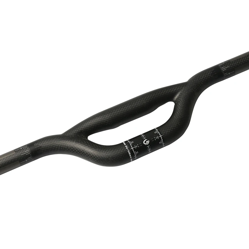 New ASIACOM bike matt 3K full carbon fibre small-bore double-barrelled handlebar carbon bicycle handlebar 25.4/31.8*600-740mm