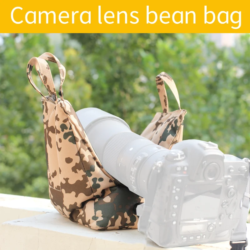 Camera lens bean bag Photography Bag For Hunting Animal Photo Shooting  Convenient Cool Camouflage Wildlife Bird Watching