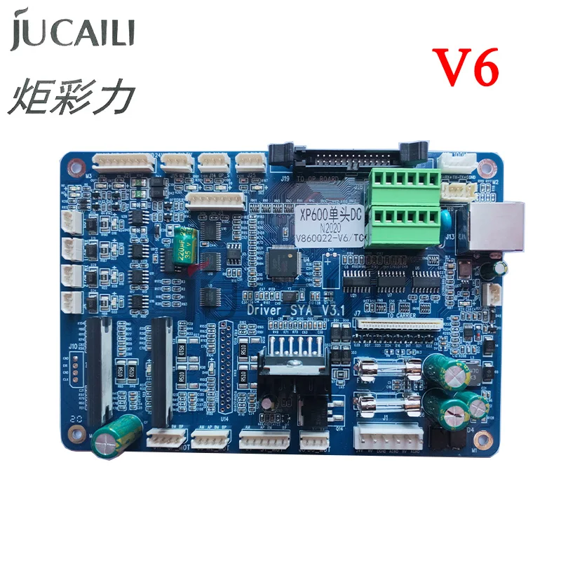 Jucaili Senyang xp600 head board kit for Epson xp600 single head carriage board main board for Eco solvent printer V6/V12