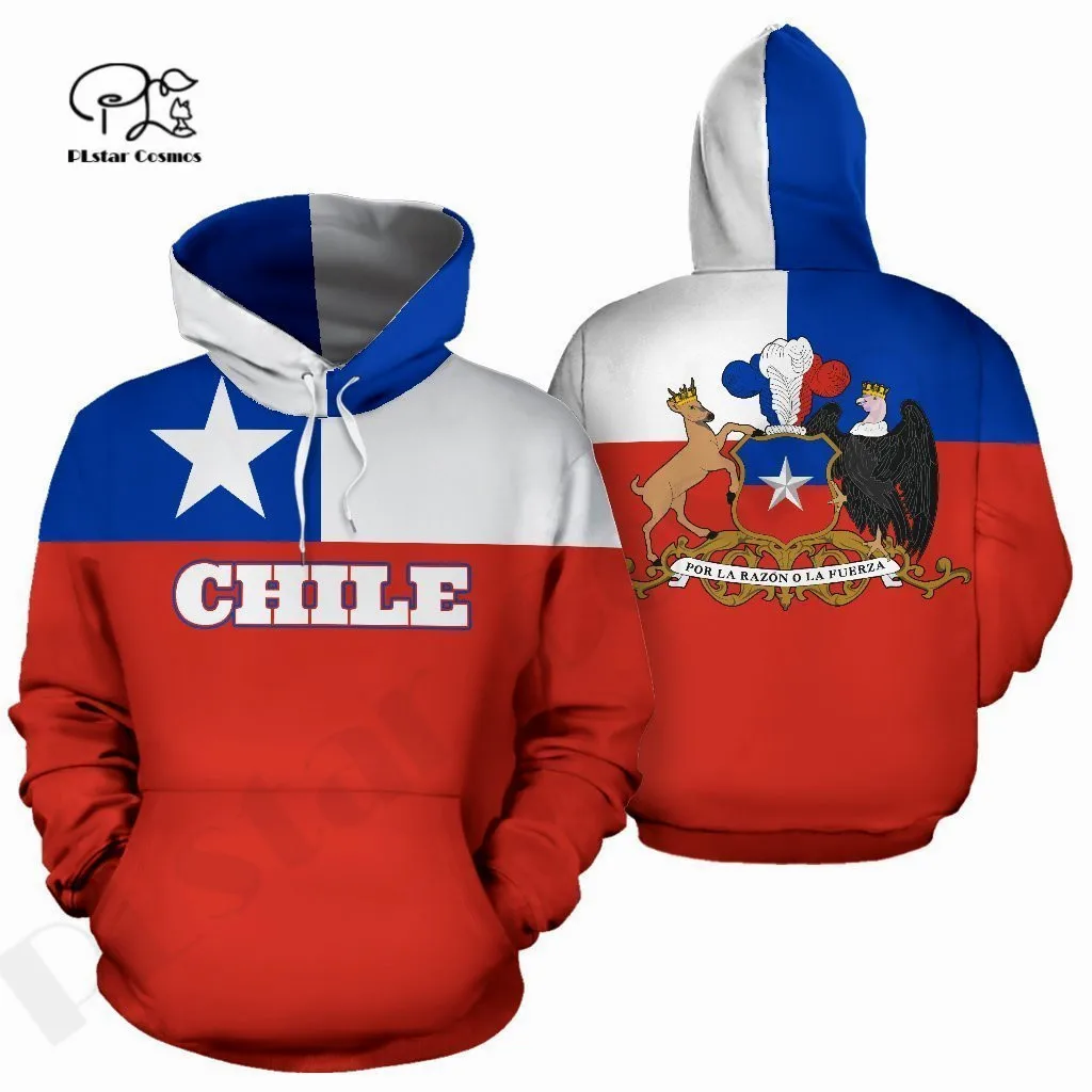 

PLstarCosmos 3DPrint Newest Chile Country Flag Art Unique Men/Women Cozy Hrajuku Casual Streetwear Hoodies/Zip/Sweatshirt Style2