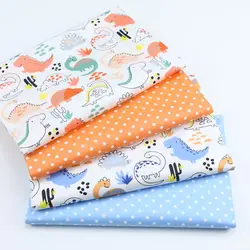 Dinosaur Dot 100% Cotton Twill Fabric,Patchwork Cloth,DIY Sewing Quilting Fat Quarters Material For Baby&Child Dress  Sheets