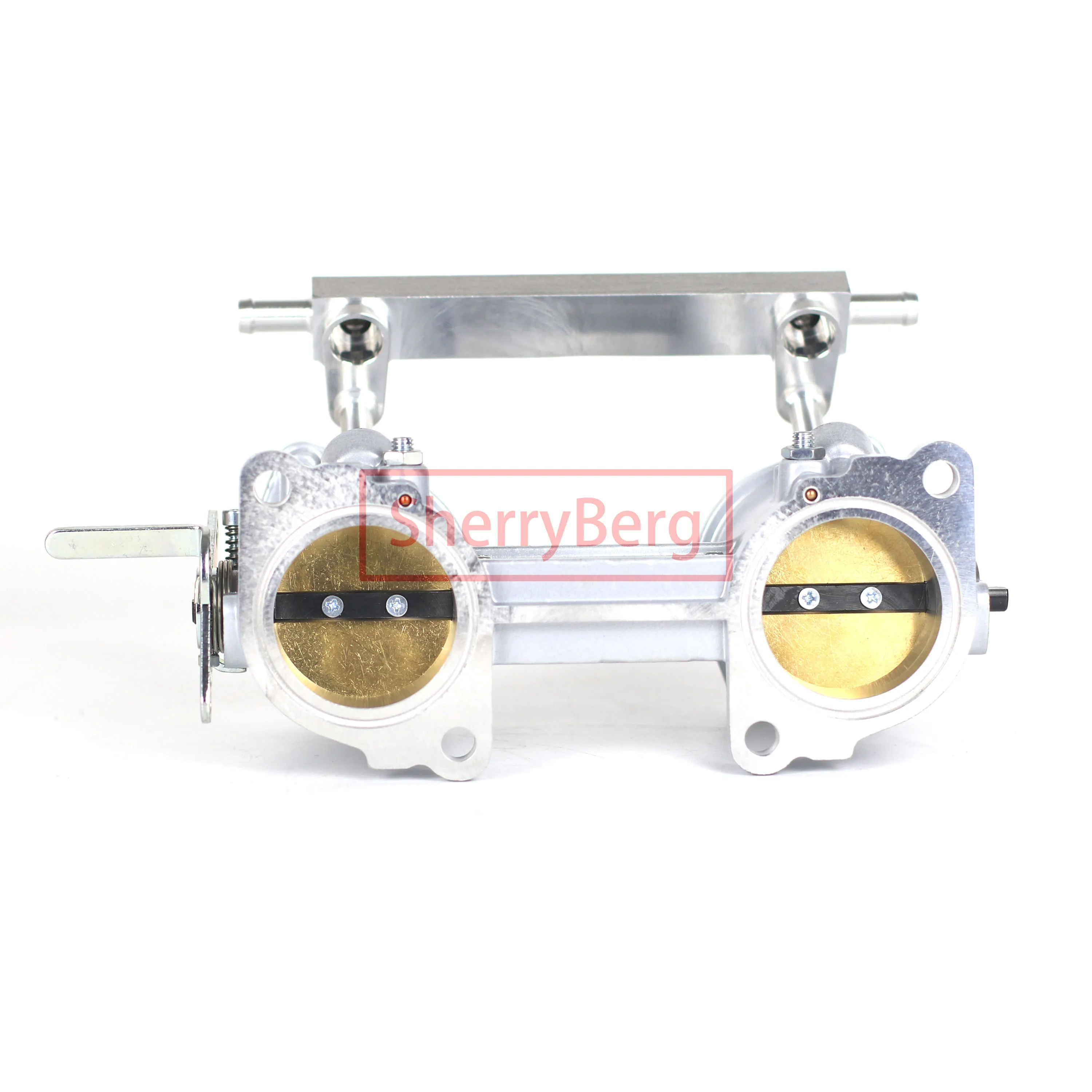 SherryBerg 45MM 45IDA TBS Throttle Bodies For Jenvey IDA Style Carb Carburetor 84mm Tall 45mm Rep. Weber & Dellorto W Fuel Rail