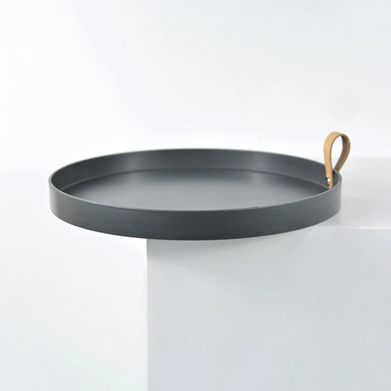 5 Colors Round Storage Tray Bedroom Table Portable Cosmetics Jewelry Sundries Organizer Round Jewelry Tray Ring Trays Storage