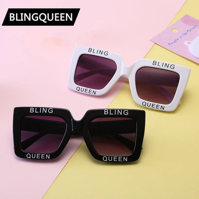 color children's New film fashion box Sunglasses